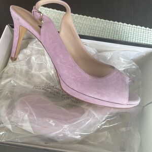 Nine West Lavender Suede Heels